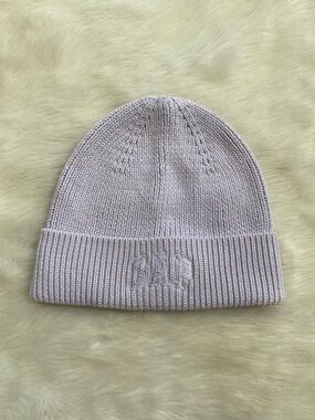 GAP Kids Lilac Ribbed Knit Beanie
